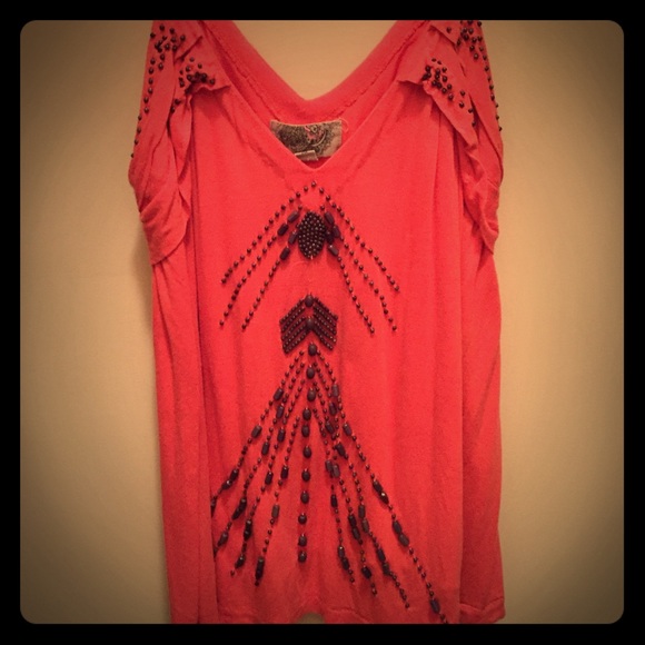 Urban Outfitters Beaded Tribal Tank