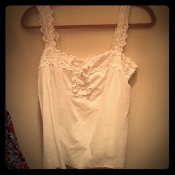 J. Crew Floral Lace-Trimmed Blouse