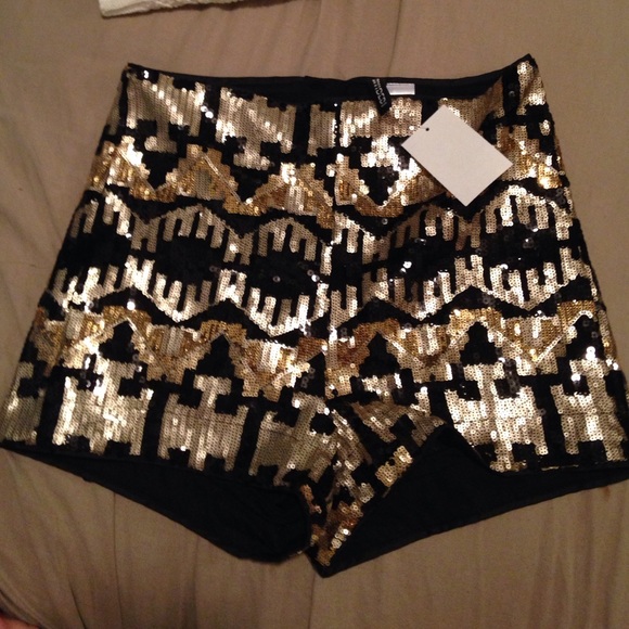 Sequin shorts