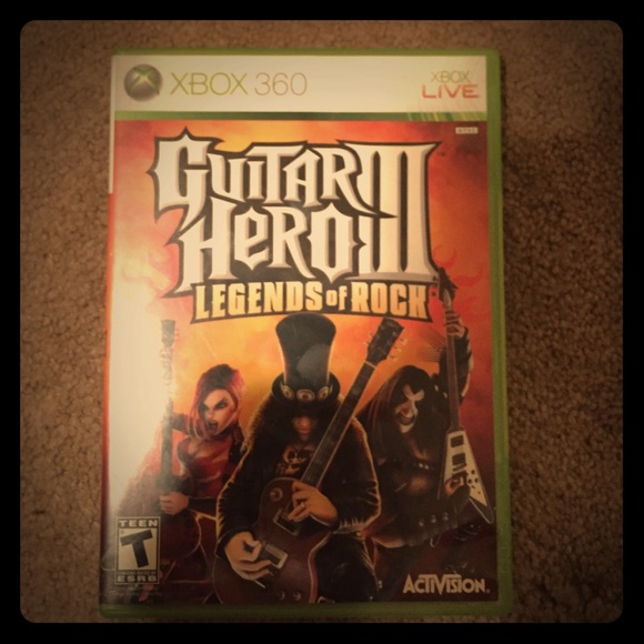 Xbox 360 guitar hero legends of Rock