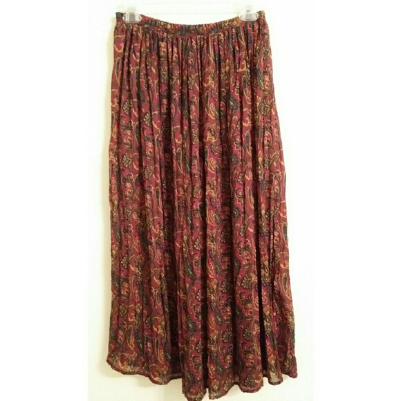 Paisley Maxi Skirt