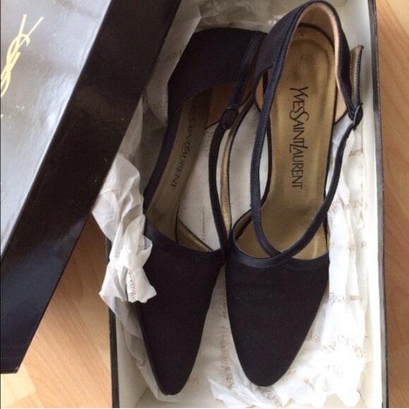 YSL black heels