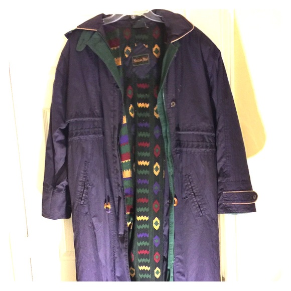 Purple heavy lined coat.