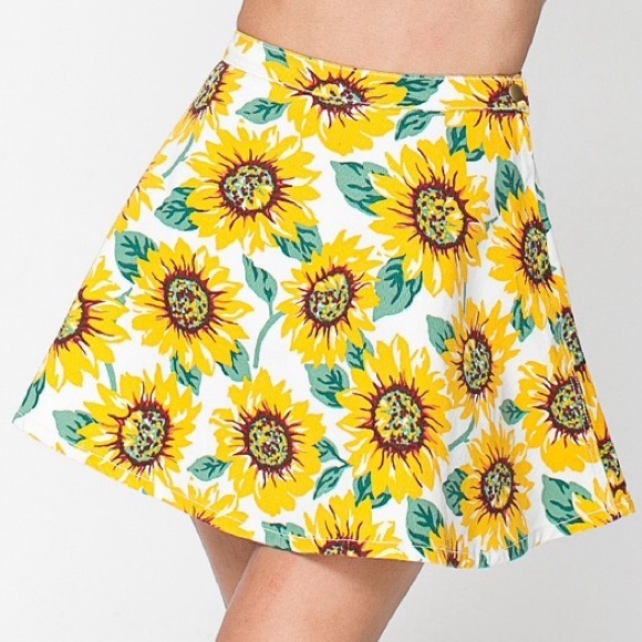 American Apparel Sunflower Skirt