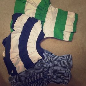 2 abercrombie and Fitch dresses and 1 mini skirt!