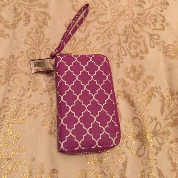 Purple wristlet / phone holder