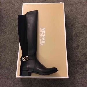 BNIB Michael Kors Black Riding Boots