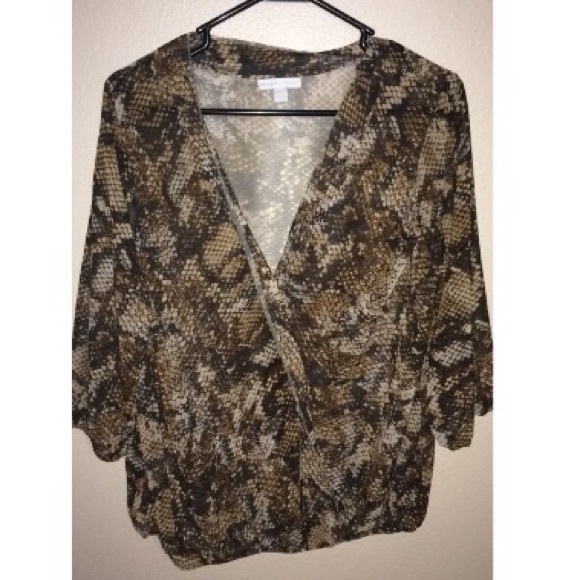 Snake print blouse