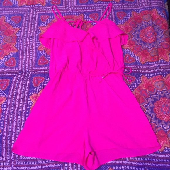 Neon Pink Romper