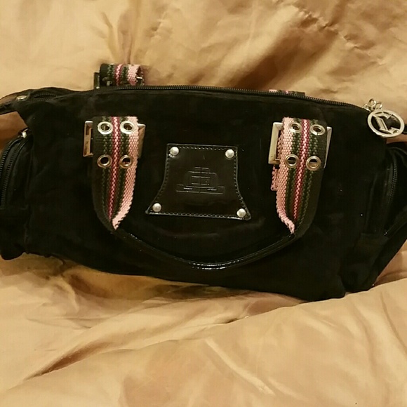 Small velour JLO handbag