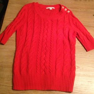 Orange Banana Republic XS 3/4 sleeve sweater.