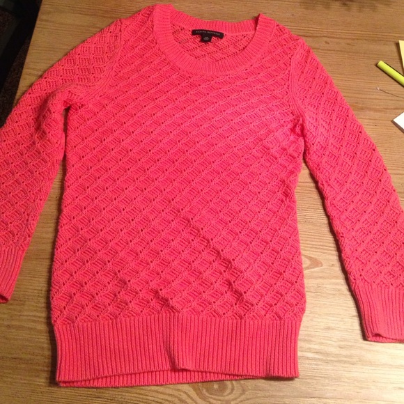 Coral Banana Republic sweater. XS