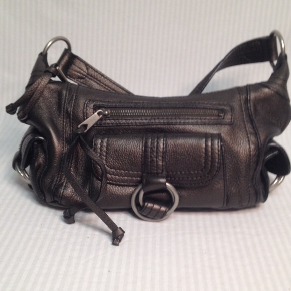 Banana Republic genuine leather purse black