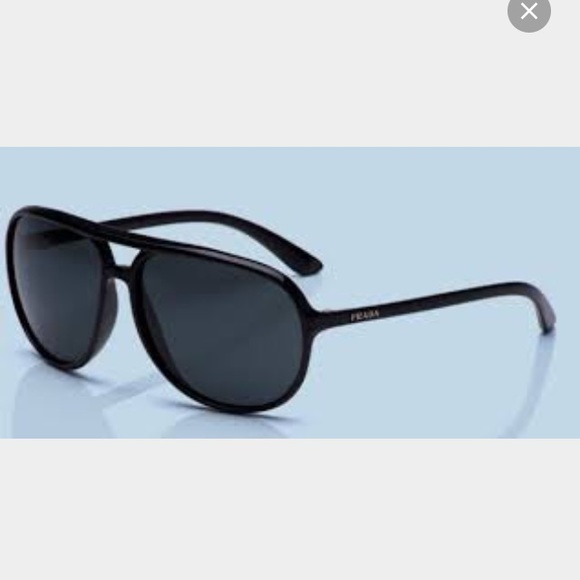 Prada Sunglasses Black Aviators