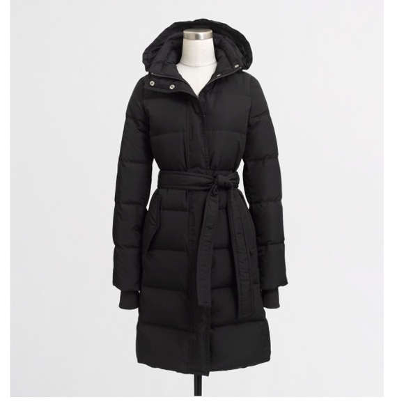J.crew black puffer jacket
