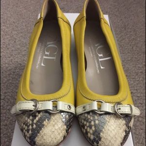 Yellow Flat Shoes