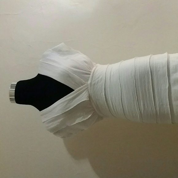 Max Studio white layered dress