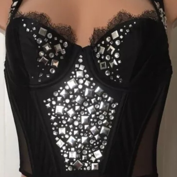 VICTORIA'S SECRET Black Nice Sexy Corset Bustier!!