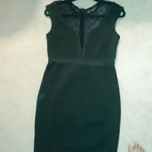 A black bondage dress