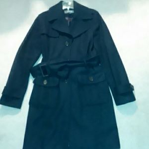 Kenneth Cole long black dress peacoat