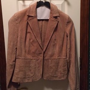 Camel suede blazer/coat