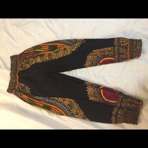 Homemade African print high waisted pants