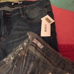 2Pair JUST FAB CROP JEANS in LAGUNA Sz 29