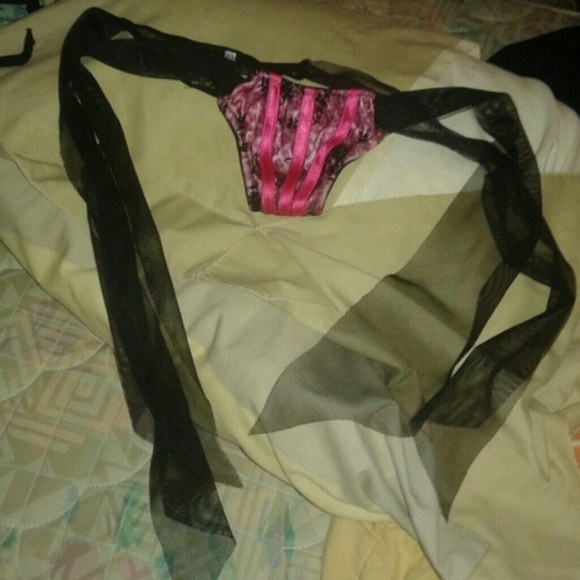 Leg Avenue New pink floral lingerie 2-piece - exotic dancer stripper burlesque - Picture 3 of 4