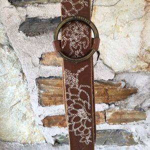 Hollister Accessories - Hollister floral embroidered leather belt Hollister Accessories - Hollister floral embroidered leather belt