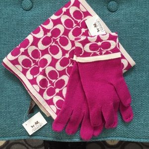 Coach Scarf and gloves