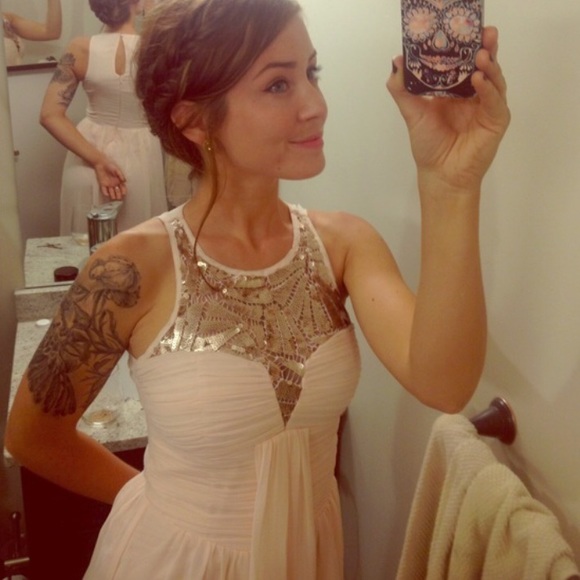 ASOS BLUSH PINK BALLGOWN - Picture 3 of 5