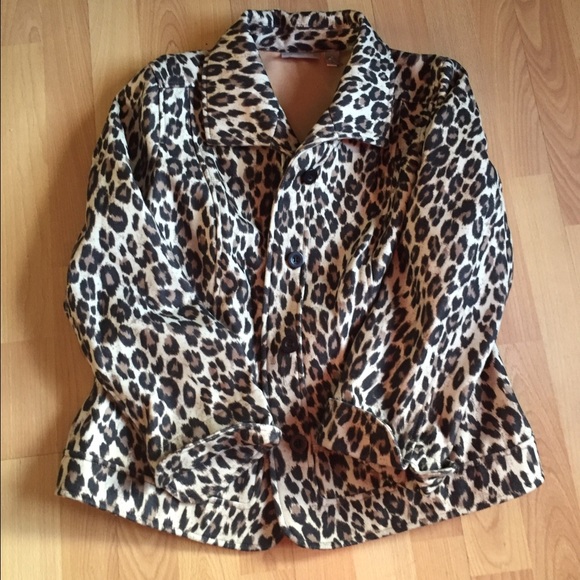 Chicos leopard jacket