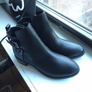 Old Navy Black Moto Boots