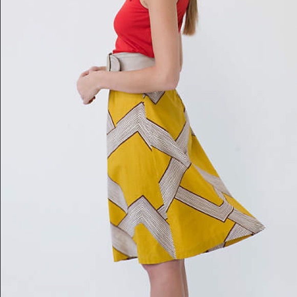 Anthropologie Mid Century Modern Skirt