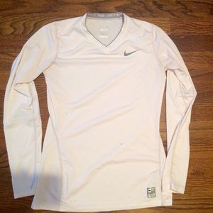 Nike Pro Fitted Long Sleeve V-Neck