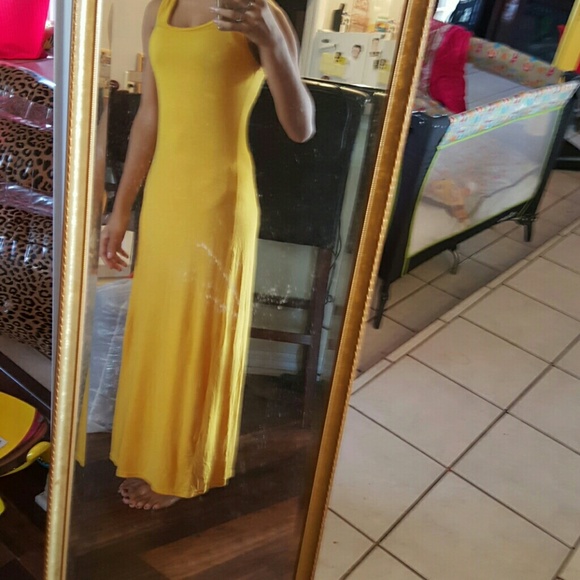 Gold Maxi Dress! - Picture 2 of 3