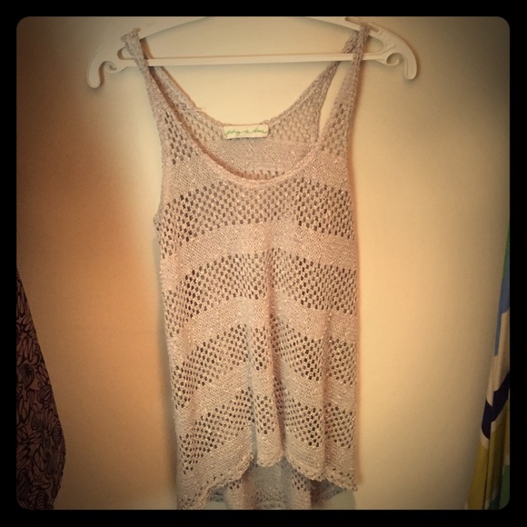 Urban Outfitters Netted High-Low Top