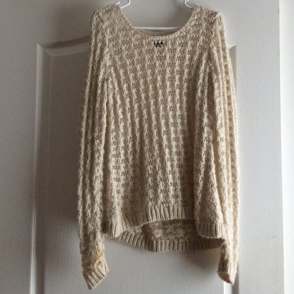 AE cream open knit sweater
