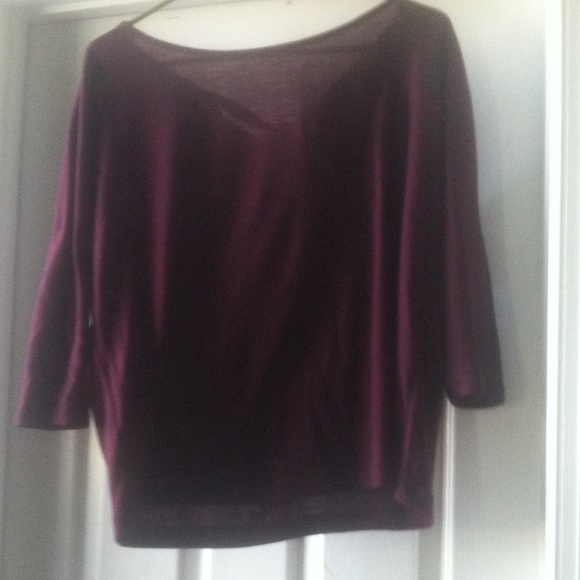 Loft by Ann Taylor long sleeve burgundy/purple top