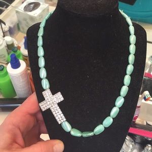 Beautiful Cross Beaded Necklace