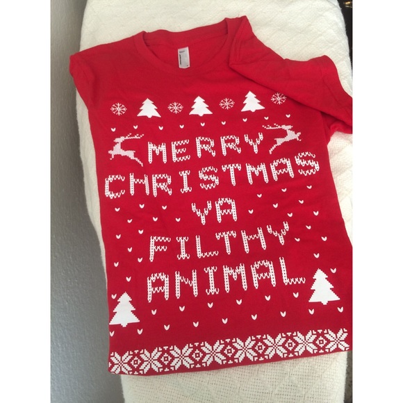 Merry Christmas Ya Filthy Animal Shirt