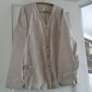 Eileen Fisher shirt/light coat