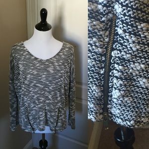 Francesca's - Miami Brand Black & White Sweater