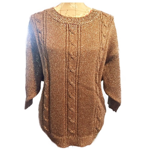 Gold & Silver Sparkle Knit Sweater - Picture 4 of 4