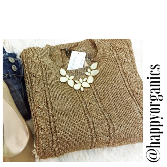 Gold & Silver Sparkle Knit Sweater - Picture 2 of 4