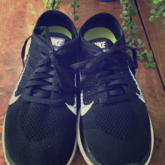 Nike Free Flyknit 4.0 - Black, 7.5