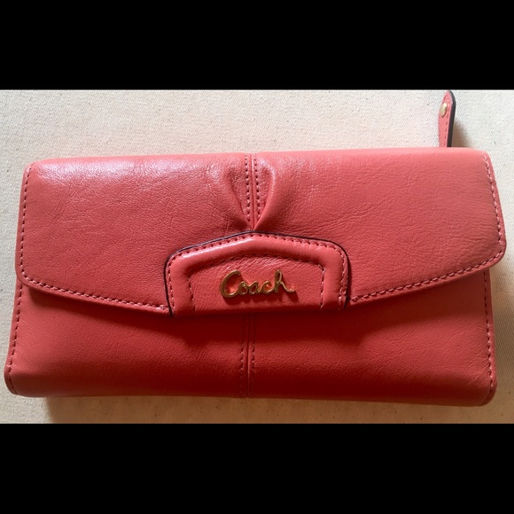 Coach Poppy Color Wallet with Checkbook