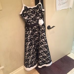 ABS evening Spaghetti strap full dress