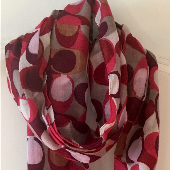 Coach Multi Color Signature Infinity Scarf