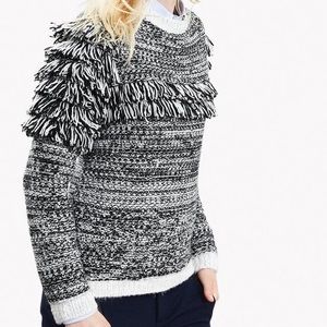 NWT Banana Republic fringe sweater Size Small